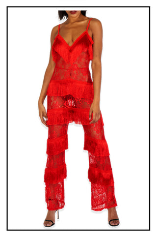 Fringe Party Jumpsuit - SoulShineCollections