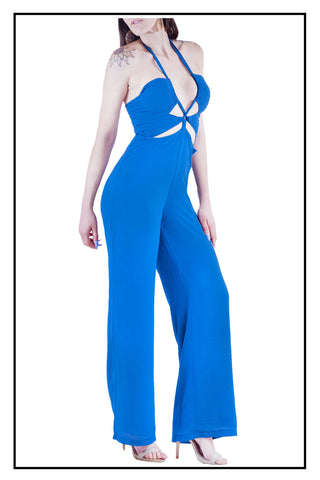 Criss Cross Halter Jumpsuit - SoulShineCollections
